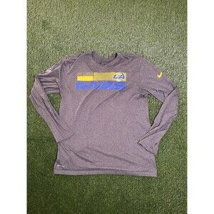 Nike Los Angeles Rams NFL Gray Dri-FIT Shirt L Official Licensed Football